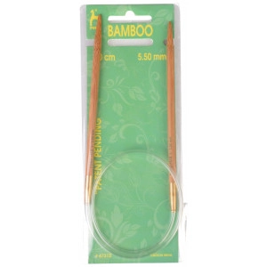Pony Rundstricknadeln Bambus 60cm 5,50mm / 23.6in US 9