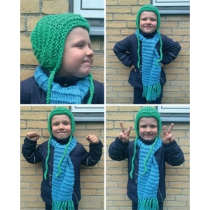 Rico Creative Glühwürmchen Anleitung Mütze und Schal für Kinder