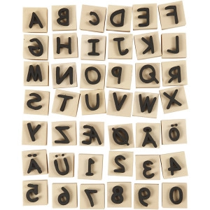 Schaumstoff-Stempel, Größe 3x3 cm, Dicke 13 mm, 42Stk/ 1 Pck