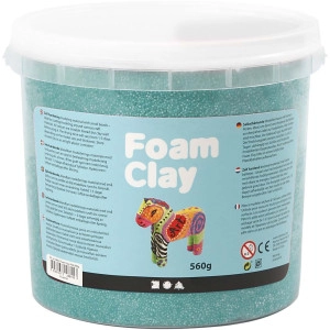 Foam Clay® , Dunkelgrün, 560g/ 1 Eimer