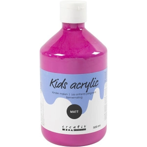 Acrylfarbe Matt, Pink, 500ml/ 1 Fl.