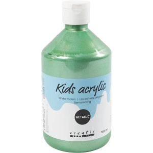 Acrylfarbe Metallic, Metallic, Hellgrün, 500ml/ 1 Fl.