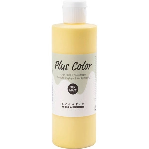 Plus Color Bastelfarbe, Krokusgelb, 250ml/ 1 Fl.