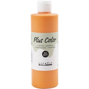 Plus Color Bastelfarbe, Kürbis, 250ml/ 1 Fl.