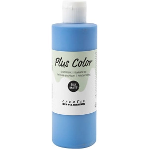 Plus Color Bastelfarbe, Primärblau, 250ml/ 1 Fl.