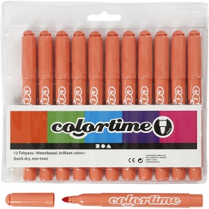 Colortime Marker, Strichstärke 5 mm, Mandarin, 12Stk/ 1 Pck