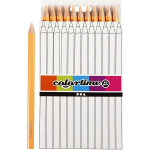 Colortime Buntstifte, L 17,45 cm, Mine 5 mm, JUMBO, Hellbeige, 12Stk/
