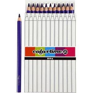 Colortime Buntstifte, L 17,45 cm, Mine 5 mm, JUMBO, Flieder, 12Stk/ 1