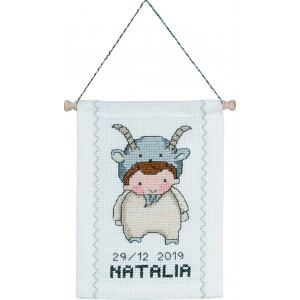 Permin Stickereiset Sternzeichen Steinbock 18x25cm