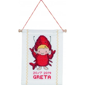 Permin Stickereiset Sternzeichen Krebs 18x25cm
