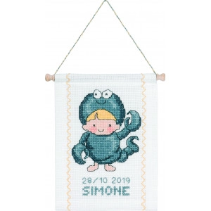 Permin Stickereiset Sternzeichen Skorpion 18x25cm