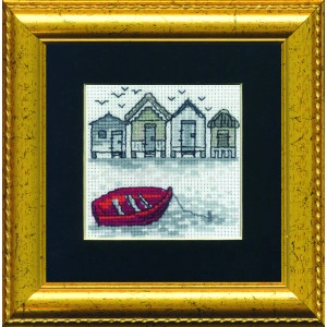 Permin Stickereiset Ruderboot 11x11cm