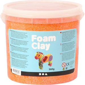 Foam Clay® , Neonorange, 560g/ 1 Eimer