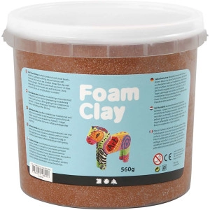 Foam Clay® , Braun, 560g/ 1 Eimer