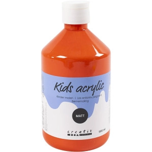 Acrylfarbe Matt, Orange, 500ml/ 1 Fl.