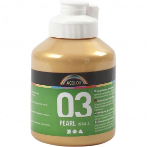 A-Color Acrylfarbe, gold, 03 - metallic, 500ml