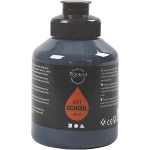 Acrylfarbe, Mattglänzend, Deckend, Indigo, 500ml/ 1 Fl.