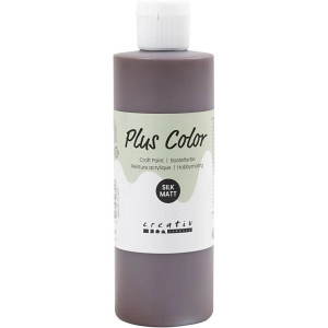 Plus Color Bastelfarbe, Schokolade, 250ml/ 1 Fl.