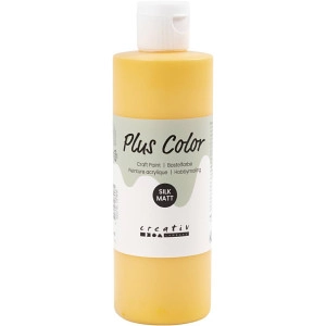 Plus Color Bastelfarbe, Sonnengelb, 250ml/ 1 Fl.