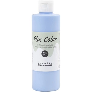 Plus Color Bastelfarbe, Himmelblau, 250ml/ 1 Fl.