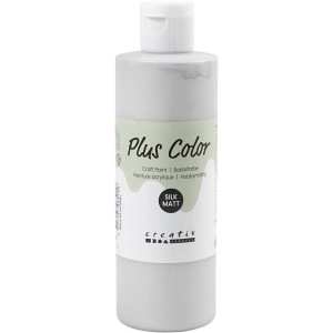 Plus Color Bastelfarbe, Silber, 250ml/ 1 Fl.