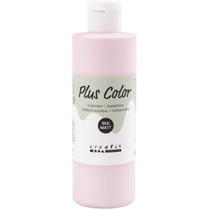 Plus Color Bastelfarbe, Softpink, 250ml/ 1 Fl.