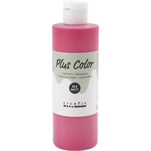 Plus Color Bastelfarbe, Primärrot, 250ml/ 1 Fl.