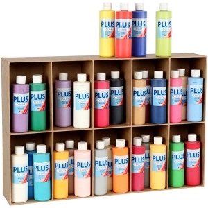 Plus Color Bastelfarbe, Sortierte Farben, 30x250ml/ 1 Pck