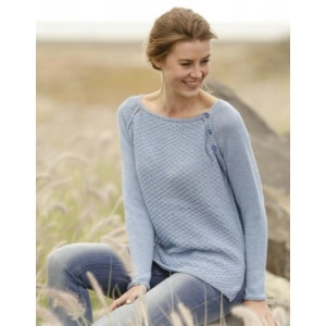 Morning at Home by DROPS Design - Strickmuster mit Kit Pullover großer - Medium