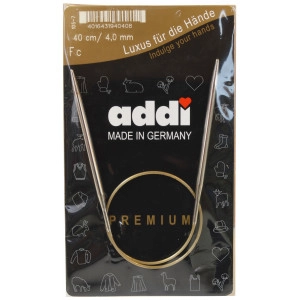 Addi Turbo Rundstricknadeln Messing 40cm 4,00mm / 15.7in US6