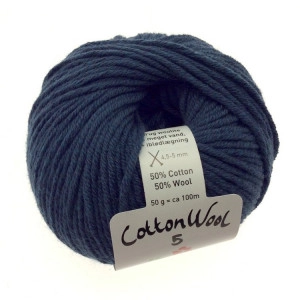 Gepard Garn CottonWool 5 Garn Unicolor 748 Marineblau