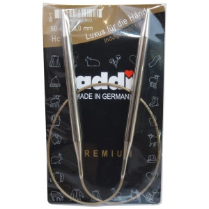 Addi Turbo Rundstricknadeln Messing 60cm 8,00mm / 23.6in US11