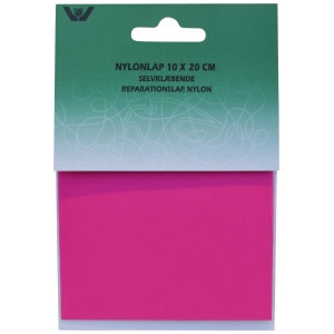 Reparationslap Selvklæbende Nylon Pink 10x20 cm - 1 Stk