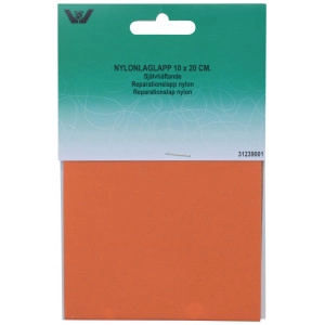 Selbstklebende Ausbesserungs-Patches Nylon Orange 10x20cm - 1 Stk