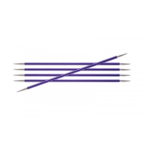 KnitPro Zing Strumpfstricknadeln Aluminium 20cm 7,00mm / 7.9in US10¾ A