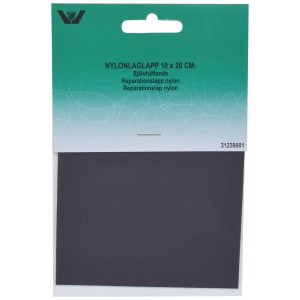 Selbstklebende Ausbesserungs-Patches Nylon Dunkelgrau 10x20cm - 1 Stk