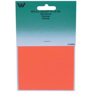 Selbstklebende Ausbesserungs-Patches Reflex Orange 10x20cm - 1 Stk