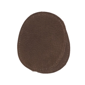 Ausbesserungs-Patches Wildleder Oval Braun 10,5x13,2cm - 2 Stück