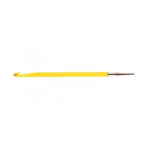 KnitPro Trendz Auswechselbare Häkelnadeln Acryl 6.00mm Gelb für Tunesi