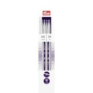 Prym Ergonomics Sockennadeln Kunststoff 20cm 6,00mm / 7.9in US10