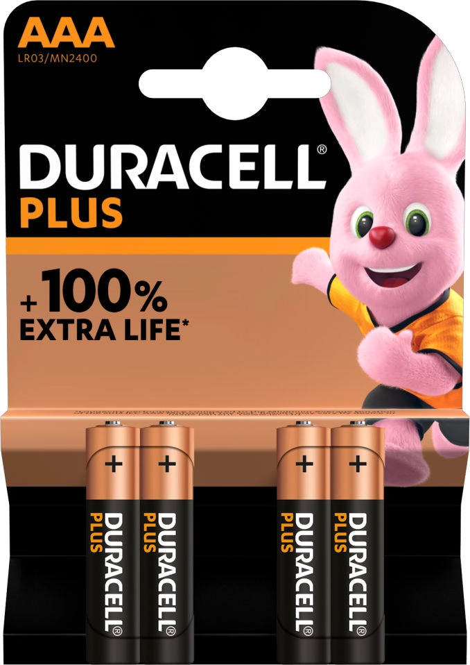 Duracell Plus AAA-Batterien (4)