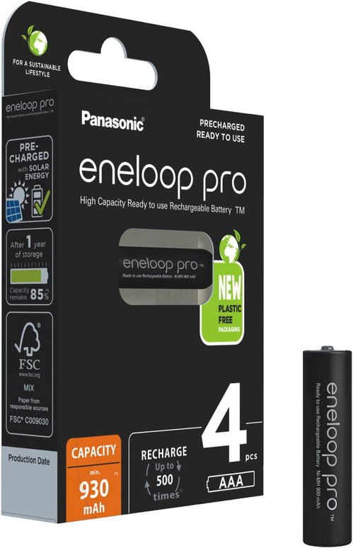 Panasonic Eneloop Pro AAA-Batterien (4)