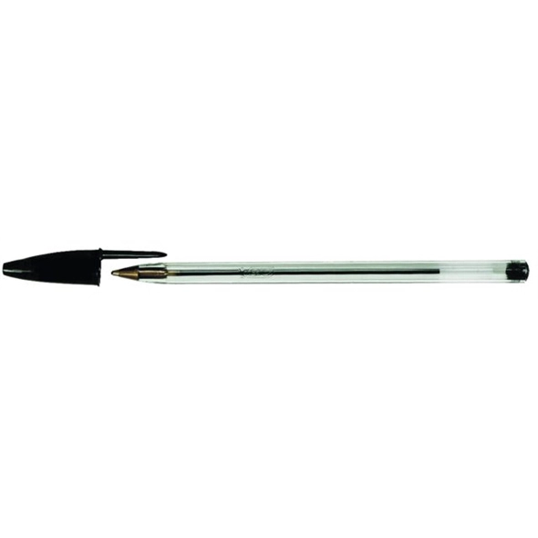 100x Bic Cristal Kugelschreiber schwarz mittel