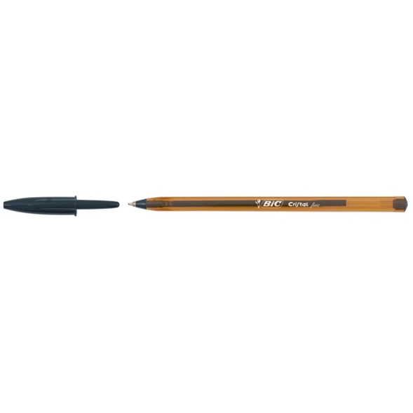 50x Bic Cristal Kugelschreiber schwarz fein