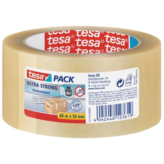 Tesa Ultra Strong PVC-Klebeband transparent (1 Rolle)