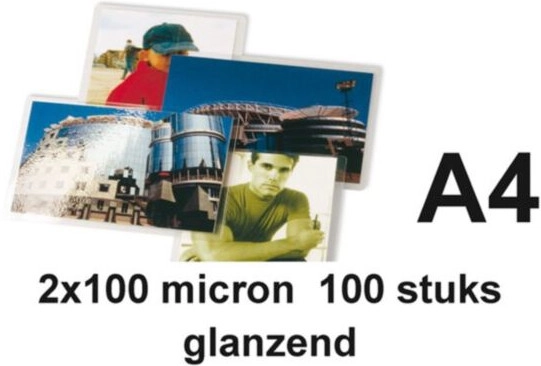 GBC Laminierfolien A4 glänzend 2x100 Mikron 100 Stück