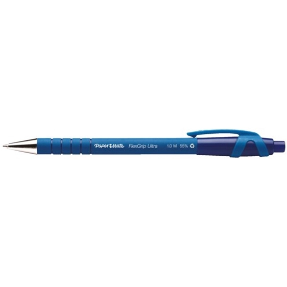 12x Paper Mate Flexgrip Ultra Kugelschreiber blau mittel