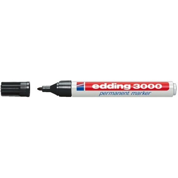 Edding 3000 Permanentmarker 1,5-3mm rund schwarz