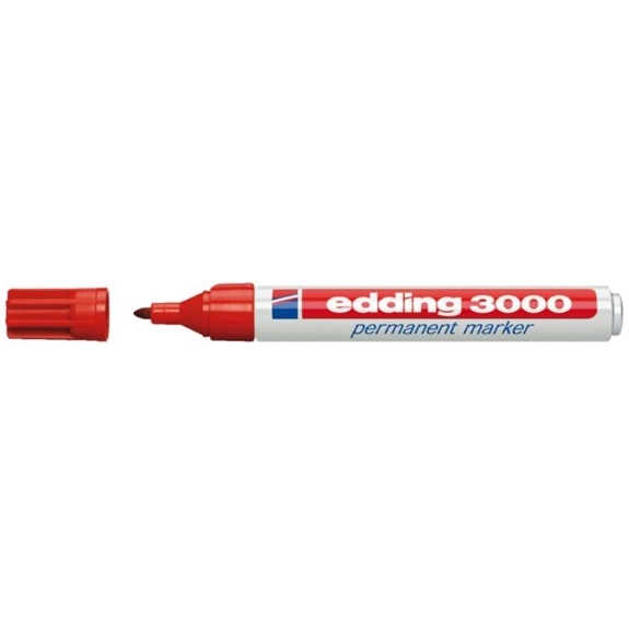 Edding 3000 Permanentmarker 1,5-3mm rund rot