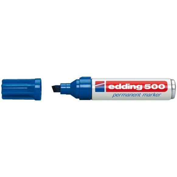 Edding 500 Permanentmarker 2-7mm schräg blau